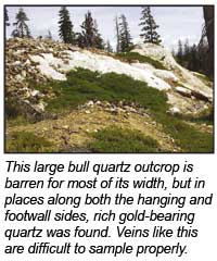 quartz outcrop