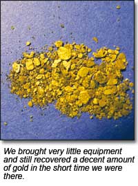 Gold from the North Fork of the American River.